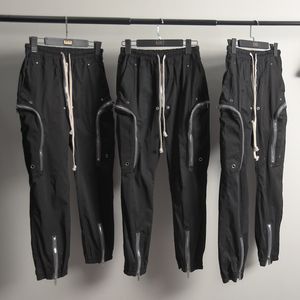 Pantalon homme pantalon de survêtement noir pantalon à fermeture éclair pantalons décontractés pantalons droits femmes pantalons hommes Streetwear hommes pantalons décontractés