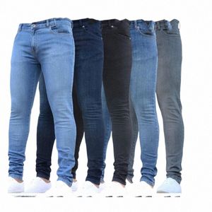 Herenbroeken Fi Heren Casual Broek Stretch Jeans Skinny Werkbroek Heren Vintage W Plus Size Jean Slim Fit voor Herenkleding p1ty#