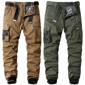 Hommes Pantalons Militaire En Plein Air Trekking Pantalon Tactique Pantalon Armée Coton Pantalon Mâle Long Pantalon Multi Poches Marque De Mode 210702