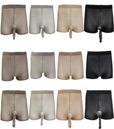 Mannen panty open gesloten schede ondergoed ondergoed kousen sexy Men039S naadloze ultradunne bokserslijsten panty kous ondergoed 2730191