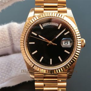 Documentos de hombres Reloj de alta calidad BP Maker de 40 mm Date Date Presidente 18K Amarillo de oro Amarillo Asia 2813 Automatic Men's Watches212t