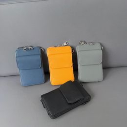 bolso para teléfono para hombres Bolsos de hombro de moda de cuero de becerro suave para mujeres y hombres con correa extraíble bolsos de mano libres Bolso cruzado bolso de mensajero