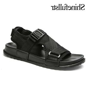 Hommes plus taille 271 Sandales 2019 Summer Sandalias chaussures Hombre Casual Flat Sandles Mens Open Toe for Black Grey Sandal 4 7A9 S