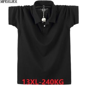 Hommes, plus la taille des grandes chemises d'été simples 8XL 9XL 10XL 12XL T-shirts à manches courtes en coton en vrac 58 60 62 64 66 68 Chemise décontractée Tops gris T200505