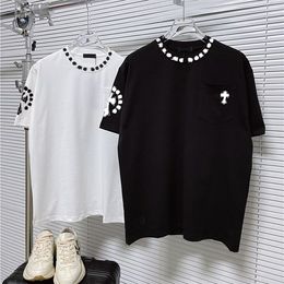 Men más camisetas Polos Round Designer T Shirt Tamaño grande Bordado y estampado de estilo polar de estilo de verano con algodón de algodón puro de la calle S-XL