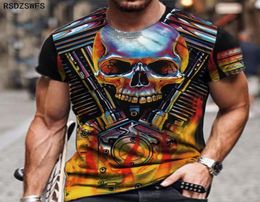Men Plus Tees T-shirt New Zombie Pattermen039tshirt 3D imprimé Summer69435838015501