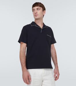 Hommes Polo Designer Chemises D'été Loro Piana Manihi Coton Pique Polos Chemise Casual Tops À Manches Courtes T-shirts