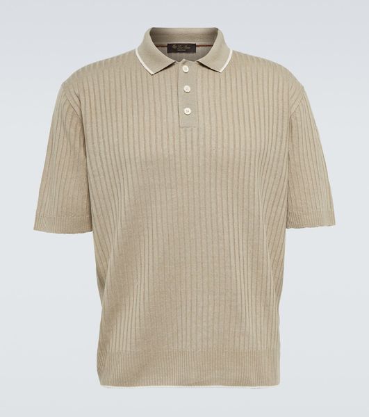 Hommes Polo Designer Chemises D'été Loro Piana Lin Polos Chemise Casual Tops T-shirt À Manches Courtes