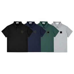 Men Polo Shirt Designer Polo modieuze vier in het nauw gedreven ster met ronde borduurpatroon luxe kledingstraat Polo shirts mouwen kleding zomer