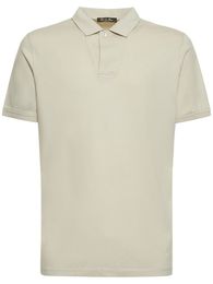 Hommes Polo T-shirts d'été loro piana ouverte coton coton à manches courtes tshirt