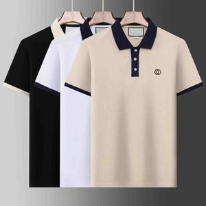 Herenpolo's Designer Polo Heren Casual T-shirt met korte mouwen Street Fashion Hoge kwaliteit puur katoen Effen kleur Klassiek ademend sportshirt