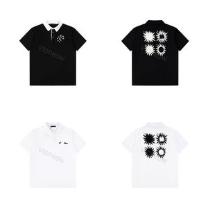Herenpolo's Zomer Casual T-shirts Designer Herenpolo's Letterprint Modepolo's luxe shirt zwart wit T-shirt Hoge kwaliteit Tops met korte mouwen
