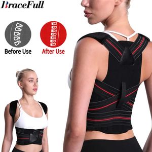 Men Posture Corrector Women Back Brace Upper Pain Relief Muscle Support Straightener Shoulder Neck Clavicle Spine Improves 240123