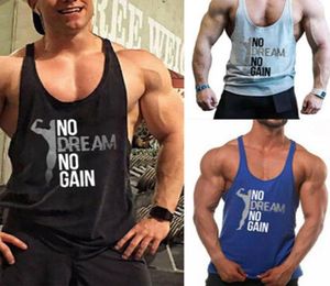 Mannen Praktische Ademende Mouwloze Losse Katoenen Tanktops Sportvest Gym Hardlopen Fitness Workout Gewichtheffen Sportkleding2350738