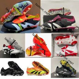 Men Preditor voetballaarzen 30 Mutator Cleats Mania Tellingor Accelerator Elektriciteit Precisie FG voetbalschoenen Scarpe Da Calcio Eeuwige Predetor Elite Cleats 724