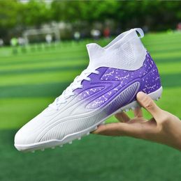 Chaussures de Football professionnelles en plein air pour hommes, chaussures de Football Futsal, respirantes, d'entraînement, de Sport, ultralégères, livraison directe