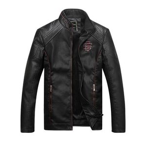 Hommes PU cuir veste printemps automne mode haute qualité décontracté Biker veste vêtements d'extérieur pour hommes manteaux XL 2XL 3XL 220816