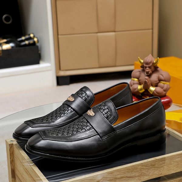 Hombres PU Zapatos de cuero Moda Tacón bajo Fringe Brogue Primavera Tobillo Botas Vintage Clásico Masculino Casual Con caja