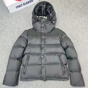 Hommes Puffer Hooded Quilted Shell Down Jacket Designer Manches Détachables Manteau Hiver Outwear
