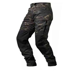 Men Kwaliteit Tactische broek Militair Kleding Leger Camouflage Laadbroek Knie Versterkte Paintball Airsoft Duurzame broek L220706