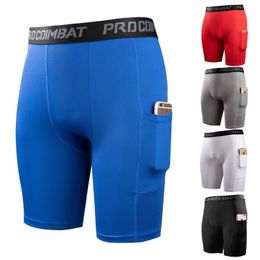 Hommes rapides secs courts compression Collants de course de gym de fitness sport shorts de leggings mâles sous-vêtements 240412