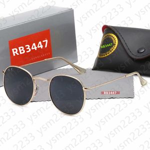 Hommes RB3447 bandes classique marque rétro femmes lunettes de soleil ray lunettes de créateur de luxe cadre en métal concepteurs interdits lunettes de soleil femme AAA