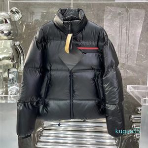 Hommes Re-Nylon Down Jacket Zipper Pocket Manteau d'hiver Designer matelassé Parkas à capuche