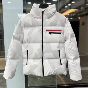 Hommes Re-nylon Down Jacket Zipper Pocket Manteau d'hiver Designer matelassé à capuche Parkas Lrz1ng