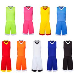 Hommes de basket-ball rouge set uniformes kits de sport kids kids de basket-ball vert jerseys collège de piste de collège diy nom personnalisé