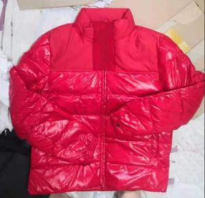 Männer Rote Farbe Daunenmäntel Winter Puffer Jacken Stehkragen Designer Parka Casual Mantel Oberbekleidung Warme Federjacke Kleidung