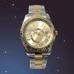 relógio masculino remoj movimento automático pequeno mostrador lente de vidro de safira calendário 41mm relógio pulseira de aço inoxidável relógio residente do céu Montreux relógio de luxo