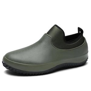 Sandales résistantes pour hommes Chaussures anti-huile Jardin de cuisine Aliélets de sécurité imperméables