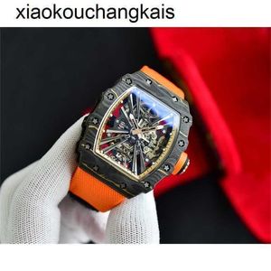 Mannen RichadMill Horloge Milles ZF Factory Automatisch uurwerk Tourbillon RM1201 Echte fantastische fantastische mannen 1381 hoogwaardige uhr volledig koolstofvezel kast montre rich