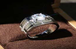 Menants anneaux pour l'engagement de mariage Shiny Cubic Zirconia Simple Elegant Design Male Marriage Rings Bijoux classiques 6753390