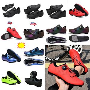 Hommes Road Sports Dirt Cyqcling Mtbq Bike Plat Speed Cycling Sneakers Flats Mountain Bicydcle Footwear SPD CLEATS CLATS 95 S