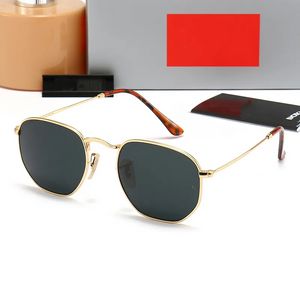 Hombres Rola Bin Classic Brand Retro Mujeres Gafas de sol Diseñador Eyewear Ray 3548 Bandas Marco de metal Diseñadores Gafas de sol Mujer con caja