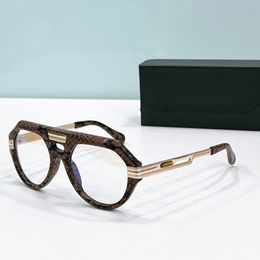 Hommes Councilles rondes Frame de peau en cuir LEGLES CELD LEGENDES LEGUES DU COMME-CHAMPS OPTIQUES Cadre optique pour hommes Lunettes de soleil Fashion Trames Eyewear avec boîte