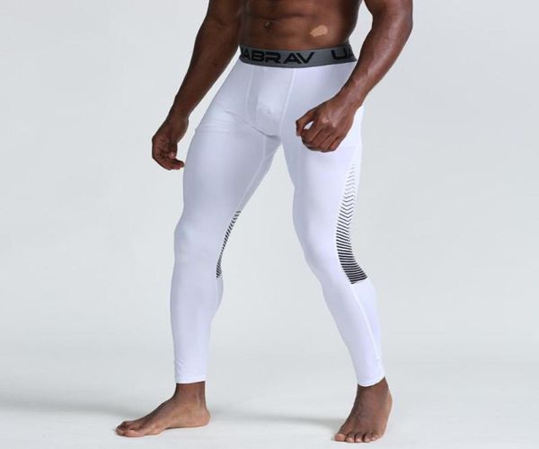 Hombres corriendo Fitness gimnasio Legging pantalones de compresión pantalones de baloncesto rápidos jogging mallas ajustadas deportes Bottoms4010085