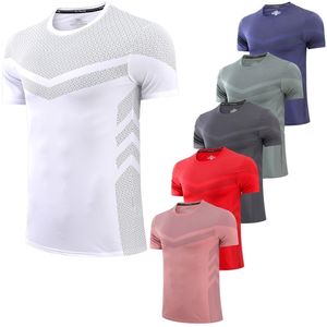 Hommes en cours d'exécution Jogging T-shirt Compression à séchage rapide Skinny Fitness Gym football maillot masculin 3D impression formation à manches courtes 220617