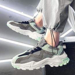 Heren loopschoenen mesh sneaker ademend outdoor klassiek zwart wit zacht jogging wandelen tennisschoen calzado GAI 0049