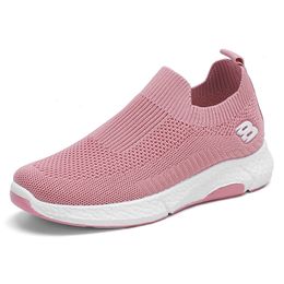 Hommes chaussures de course maille respirant en plein air classique noir blanc doux Jogging marche Tennis chaussure Calza 17