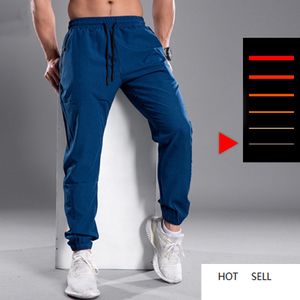 Hommes Running Soccer TrainingWith Zipper PocketsPantalons Jogging Fitness Gym Workout Sport