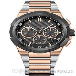 Reloj de cuarzo de acero inoxidable de dos tonos 1513358 para hombre283f