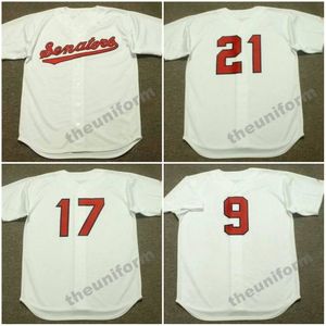 Hommes 1969-1971 Washington MIKE EPSTEIN TED WILLIAMS ED BRINKMAN DENNY McLAIN CURT FLOOD FRANK HOWARD Throwback Baseball Jersey S-5XL