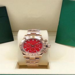 Heren 40 mm modieus zakelijk horloge automatisch mechanisch roestvrijstalen kastband montre de luxe polshorloge263i