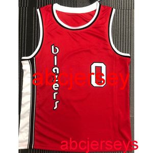 Heren 7 stijlen 0 # Lillard 18 retro rood basketbalshirt S, M, L, XL, XXL Vest