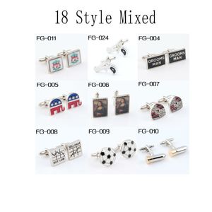 Accessoires pour hommes Boutons de manchette de la mode: boutons de manchette de haute qualité pour hommes Mixed Order2013Cuff Liens Figure