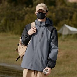 Herren- und Damen-Charge-Mantel 2023, neue Outdoor-Camping-lose Jacke mit Kapuze für lässige, vielseitige Charge-Kleidung