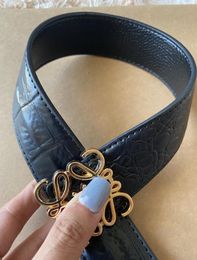 Marca de cinturón casual clásico para hombres y mujeres Marca negra reversible Cinturón utilizable Fashion Belt Bindo decorativo Cinturón decorativo Cien Orient Swallow Learn Bayberry