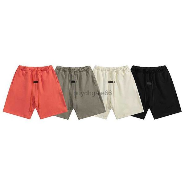 Pantalones cortos de calle para hombres y mujeres Diseñador de moda Essentialshorts Flocado Nylon Reflectante Bordado Letra de silicona Cordón 5 Unisex Alta Calidad O5ib